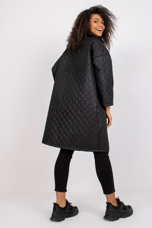 Černý prošívací kabát Sofia Černý prošívací kabát Sofia
