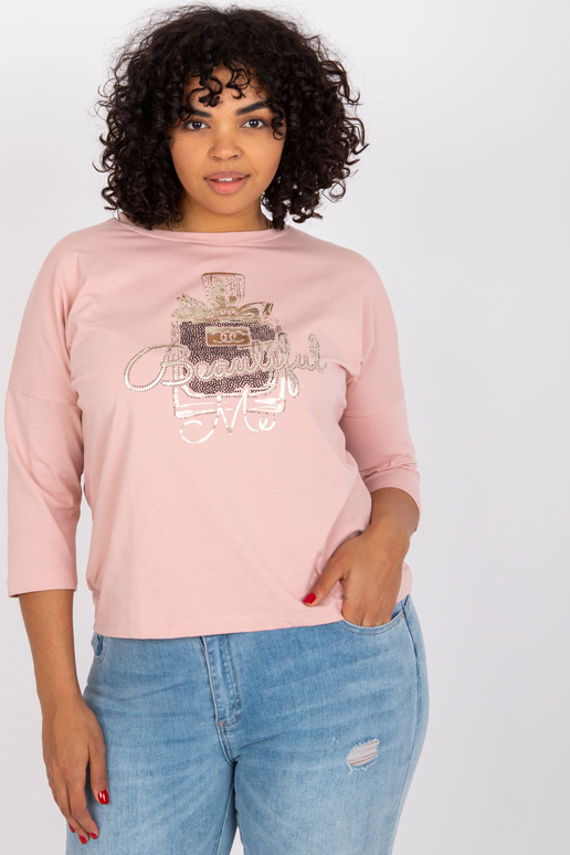 Špinavě růžová halenka větší...