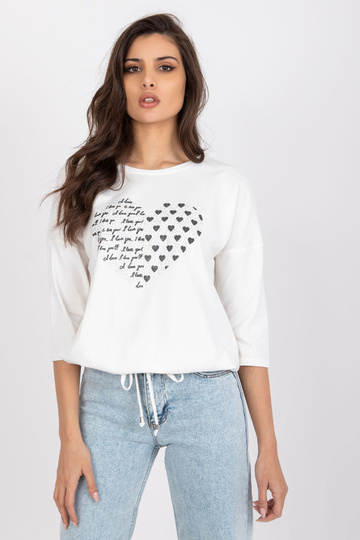 Ecru bavlněná halenka s... 2