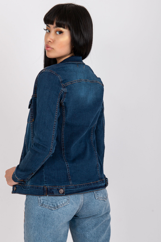 Tmavě modrá dámská bavlněná džínová...