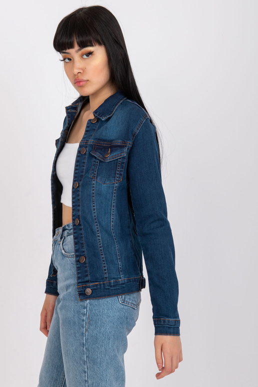 Tmavě modrá dámská bavlněná džínová...