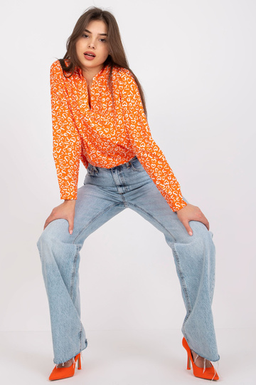 Oranžová volná halenka s... 2