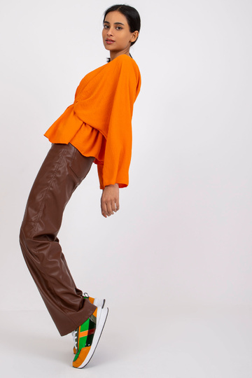 Oranžová halenka s volánem...