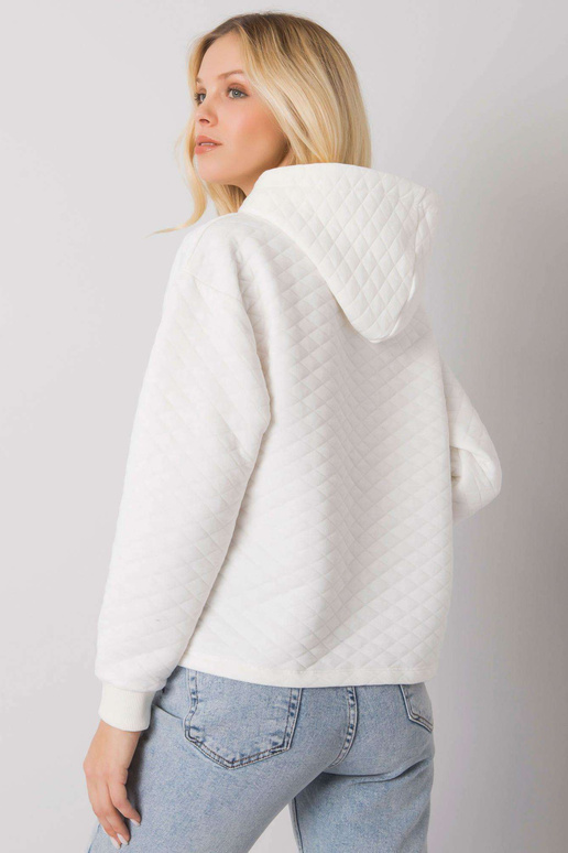 Ecru prošívaná mikina basic Melanie