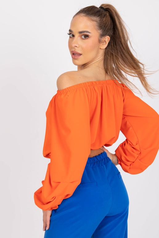 Nineliina oranžová krátká halenka s...