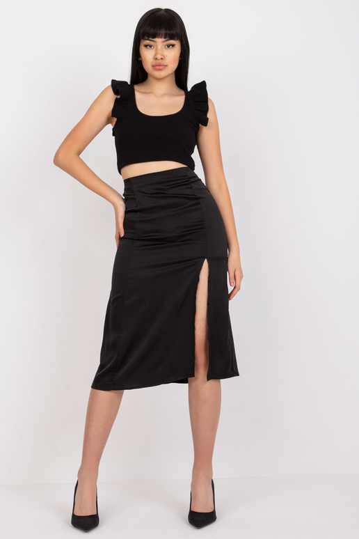 Černá midi tužková sukně s rozparkem... Černá midi tužková sukně s rozparkem...