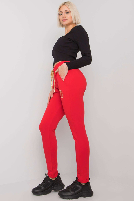 Červené dámské tepláky Leeds