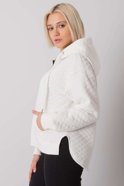 Ecru prošívaná mikina na zip Arezzo