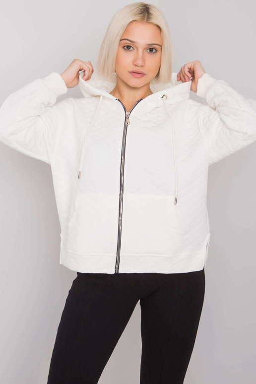 Ecru prošívaná mikina na zip Arezzo