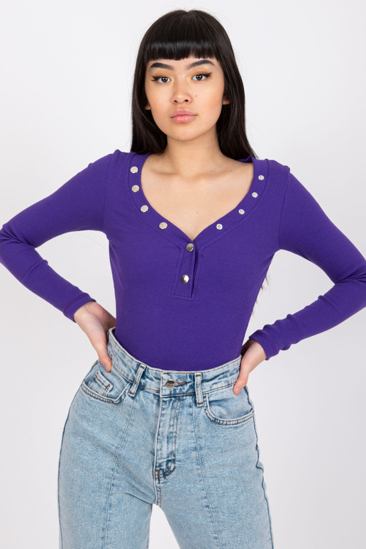 Tmavě fialová pruhovaná halenka Tracy...