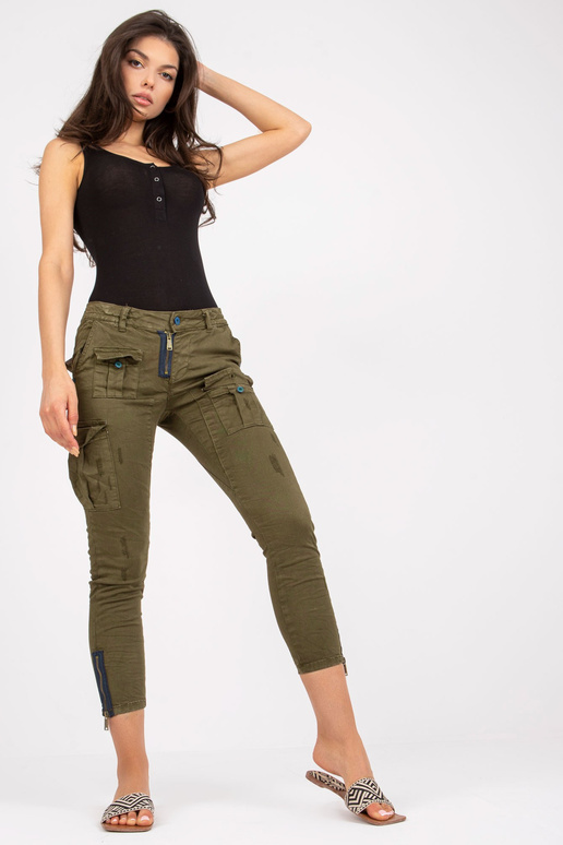 Khaki Odpovídající bavlněné Cargo...