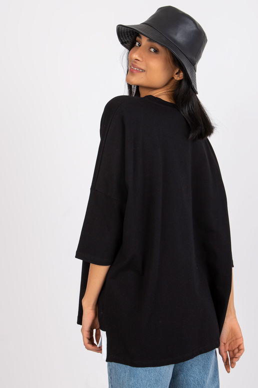 Černá halenka s titulky Olivia RUE PARIS