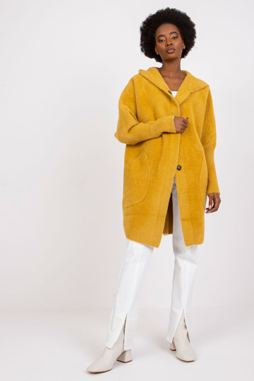 Žlutý kabát z alpaky s... 2