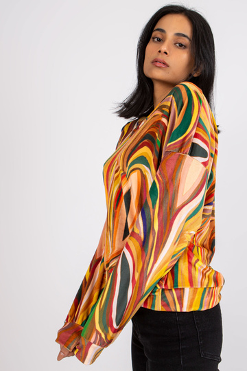 Žlutá halenka s výstřihem...