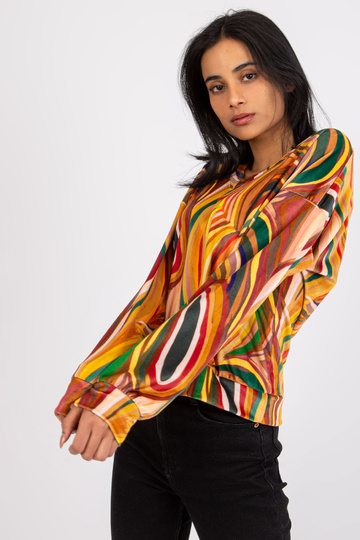 Žlutá halenka s výstřihem... 2