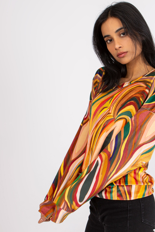 Žlutá halenka s výstřihem do V Evelyne