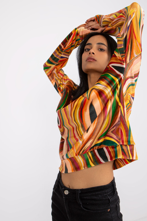 Žlutá halenka s výstřihem do V Evelyne