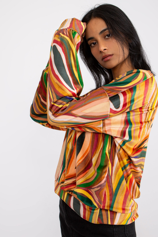 Žlutá halenka s výstřihem do V Evelyne