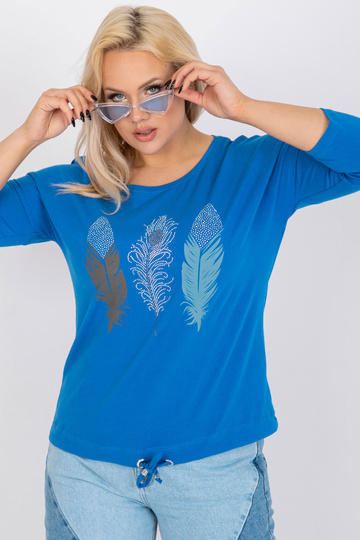 Tmavě modrá halenka plus...