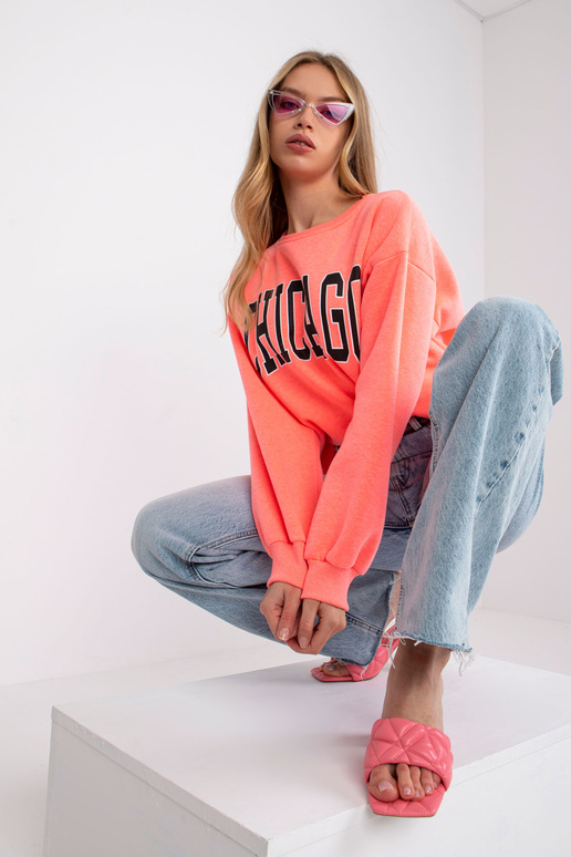 Růžová mikina s nápisem Madeira