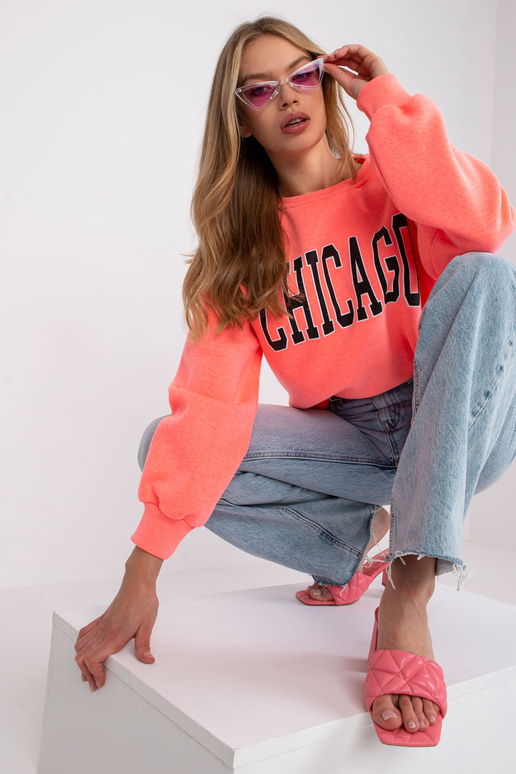 Růžová mikina s nápisem Madeira