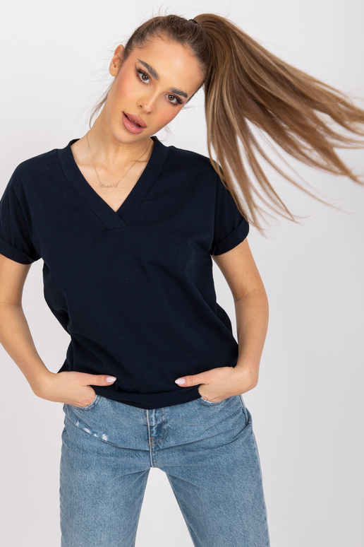 Námořnické modré bavlněné tričko...