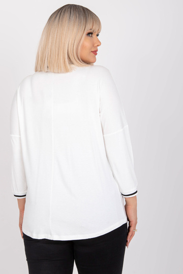 Ecru bavlněná halenka větší... 2