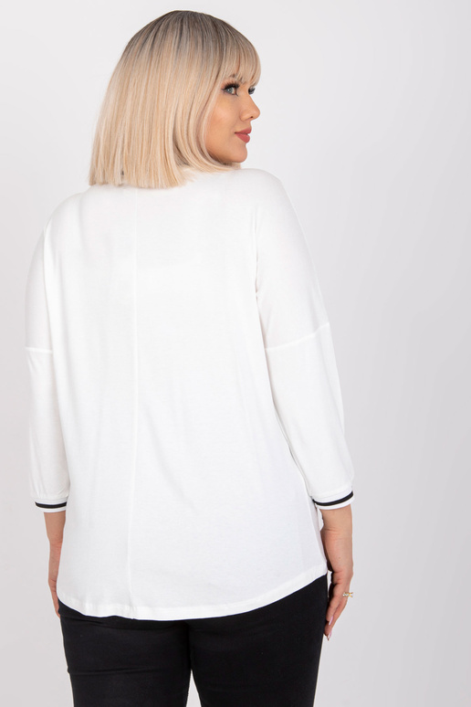 Ecru bavlněná halenka větší velikosti...