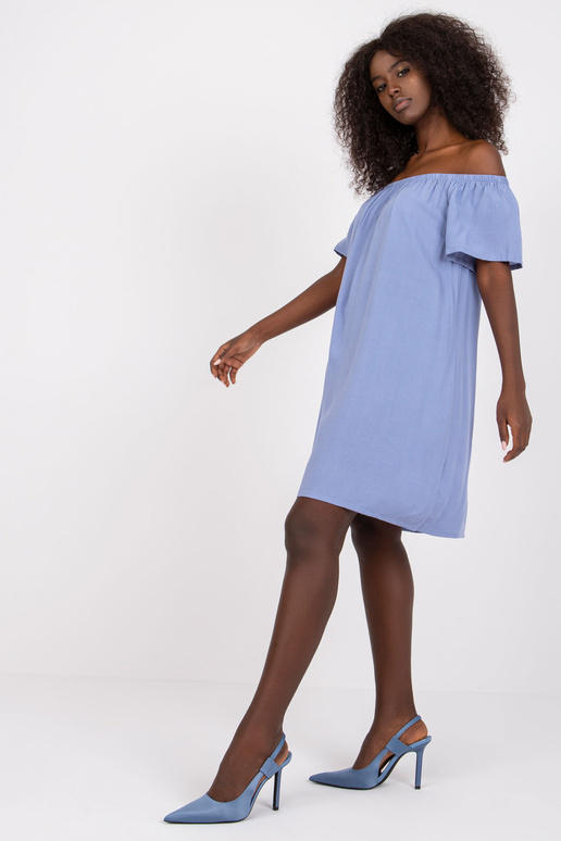 Světle modré viskózové šaty Remember...