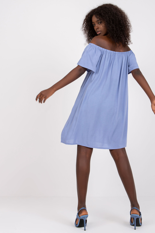 Světle modré viskózové šaty Remember...