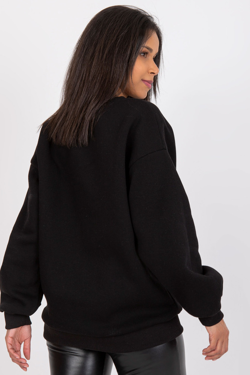Černá dámská mikina bez kapuce Severine