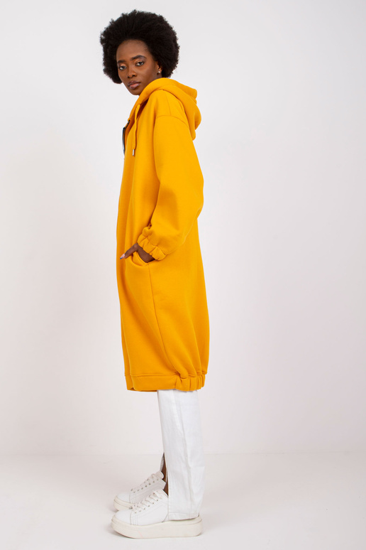 Světle oranžová dlouhá mikina basic... Světle oranžová dlouhá mikina basic...