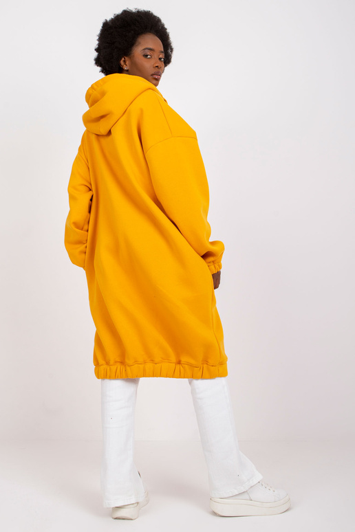 Světle oranžová dlouhá mikina basic... Světle oranžová dlouhá mikina basic...