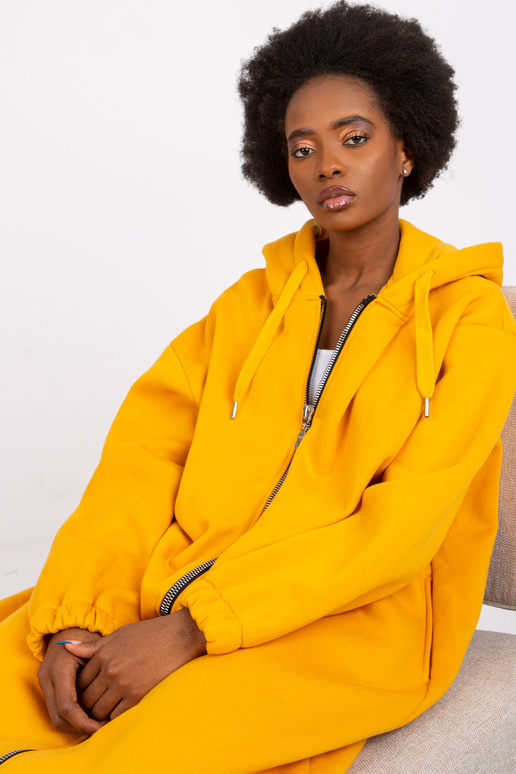 Světle oranžová dlouhá mikina basic... Světle oranžová dlouhá mikina basic...