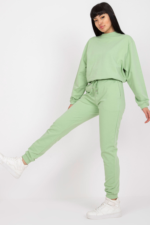 Základní bavlněné pistáciové tepláky