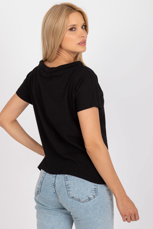 Černá hladká basic halenka ležérní...