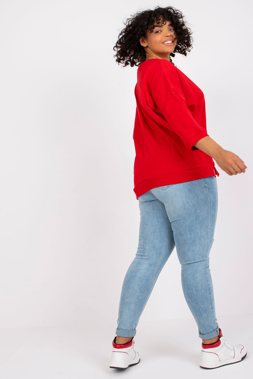 Červená bavlněná halenka Cordelie... Červená bavlněná halenka Cordelie...