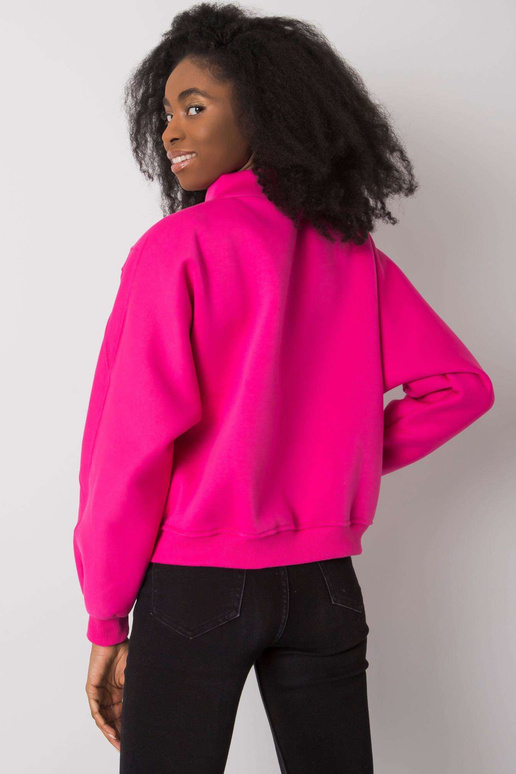 Fuchsiová mikina Emma bez kapuce