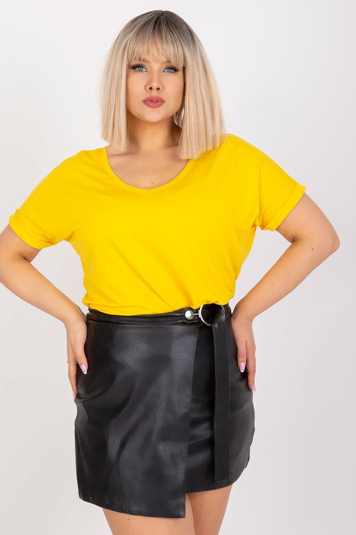 Žlutá ležérní halenka velké velikosti...