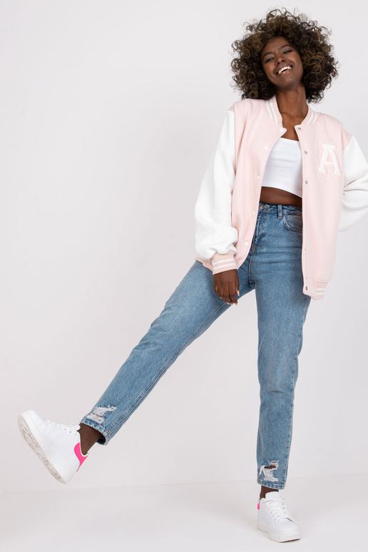 Světle růžová mikina Palma bomber