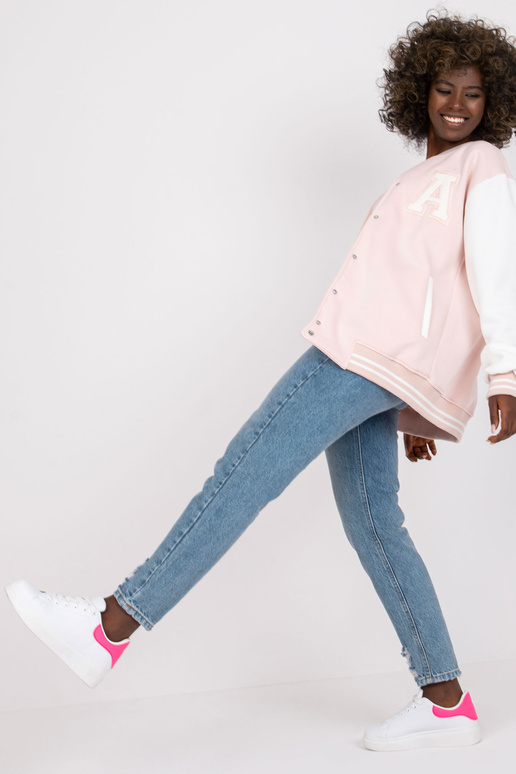 Světle růžová mikina Palma bomber