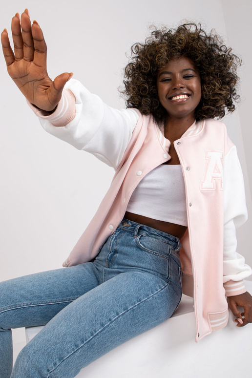 Světle růžová mikina Palma bomber