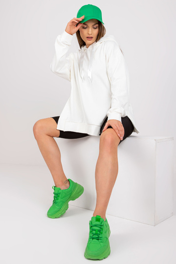 Bavlněná ecru mikina basic...