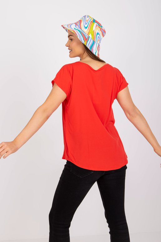 Červená halenka pro každodenní nošení...