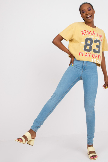 Modré dámské skinny fit...