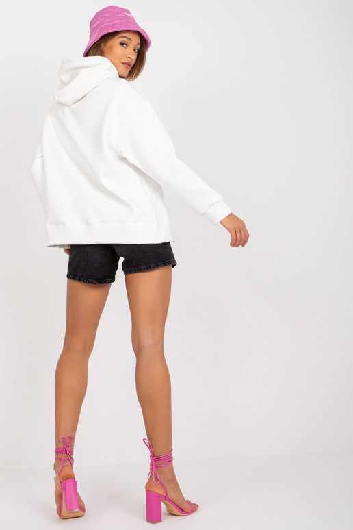 Ecru dámská mikina s mikinou Dominica