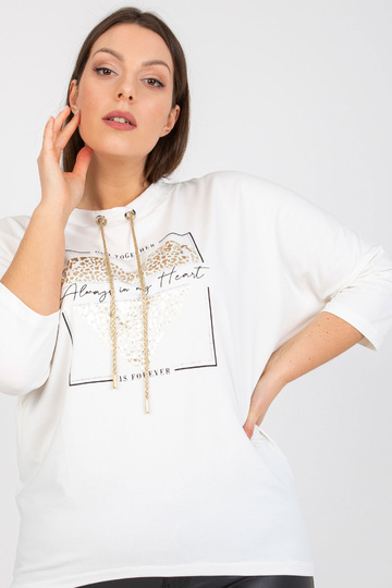 Bílá ležérní halenka větší...