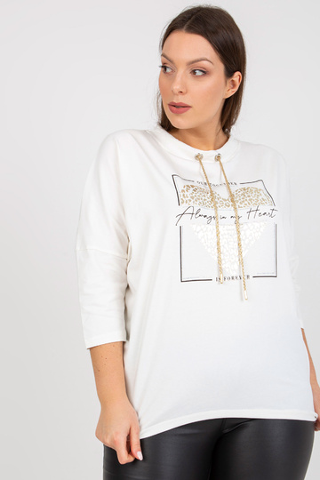 Bílá ležérní halenka větší... 2