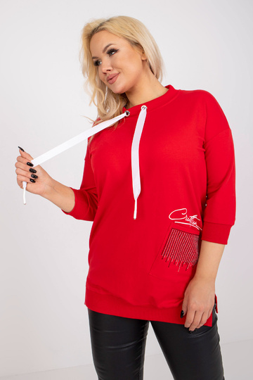 Červená bavlněná tunika...