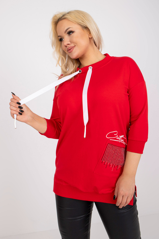 Červená bavlněná tunika větší... Červená bavlněná tunika větší...